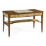 Narrow desk with brass detailing