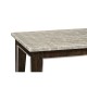 Black Eucalyptus Rectangular End Table