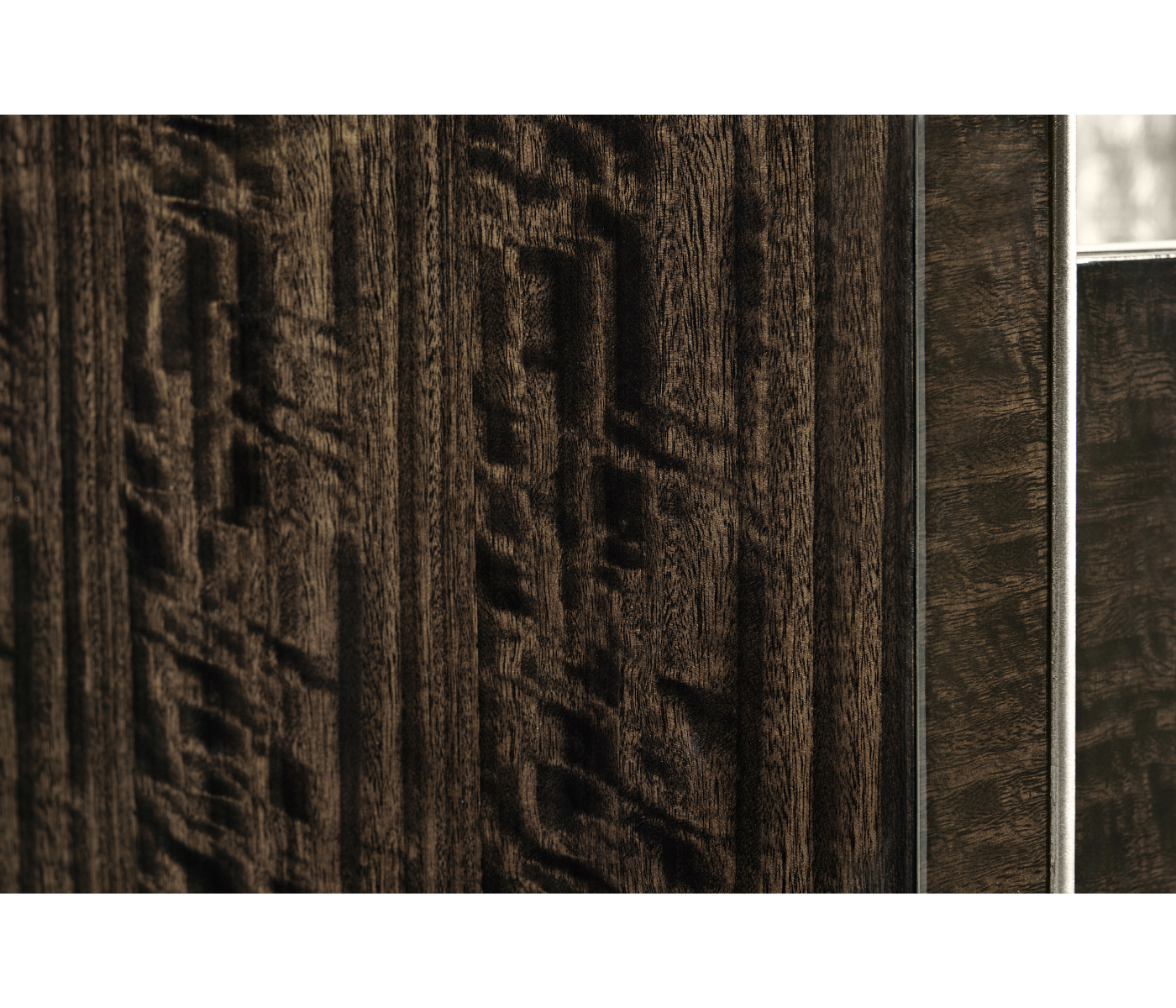 Black Eucalyptus Three-Shelf Bookcase