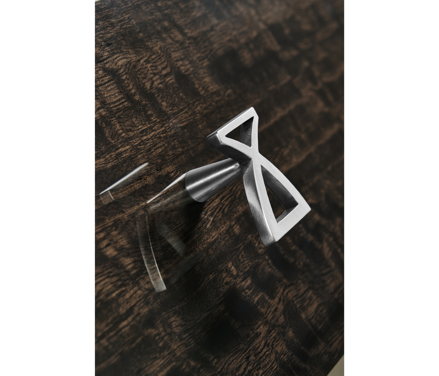 Black Eucalyptus Three-Shelf Bookcase