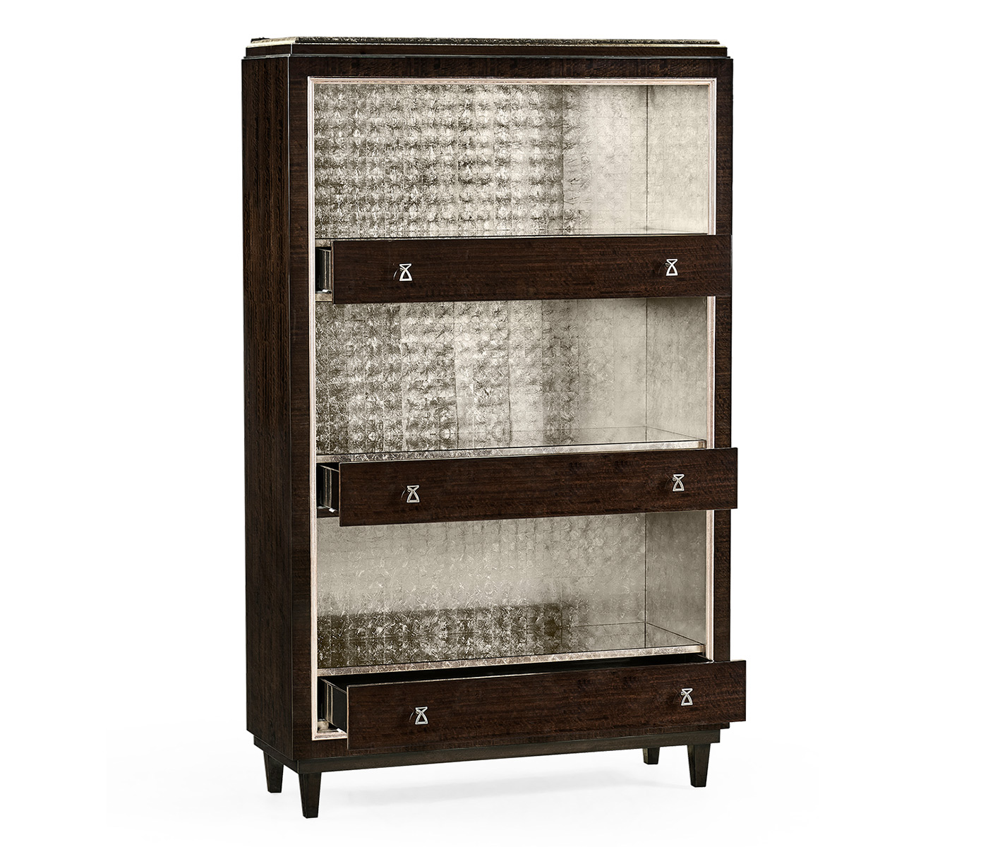 Black Eucalyptus Three-Shelf Bookcase