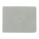 Black Eucalyptus Dressing Stool, Upholstered in Grey Leather