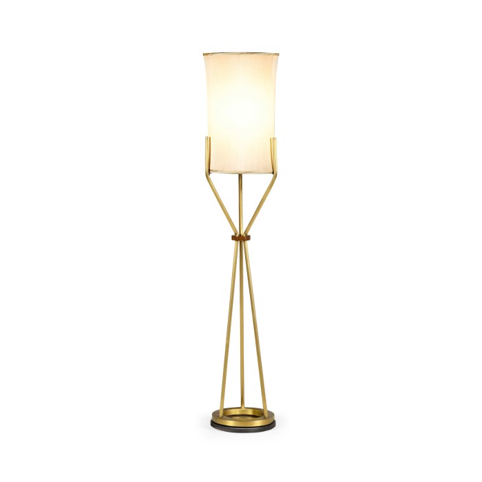 Circular Brass Floor Lamp