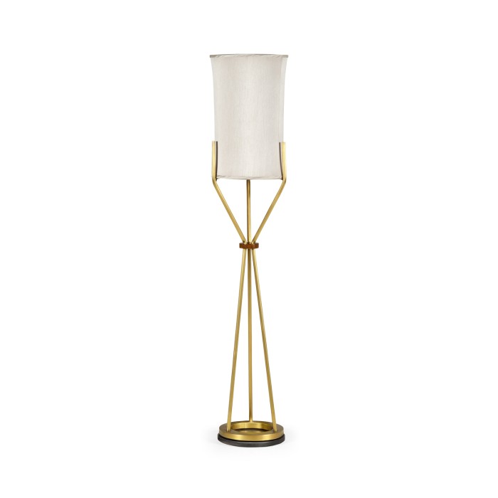Circular Brass Floor Lamp