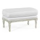 Country Greige Footstool