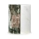 Circular Two-Piece Yin Yang Faux White & Black Marble Drinks Table