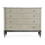 Grey Leather Chest of Drawers