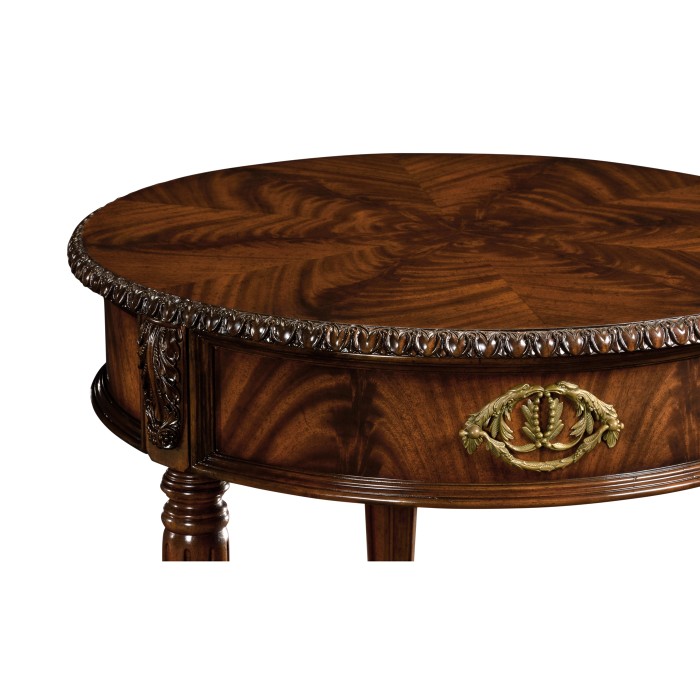 Round Buckingham End Table