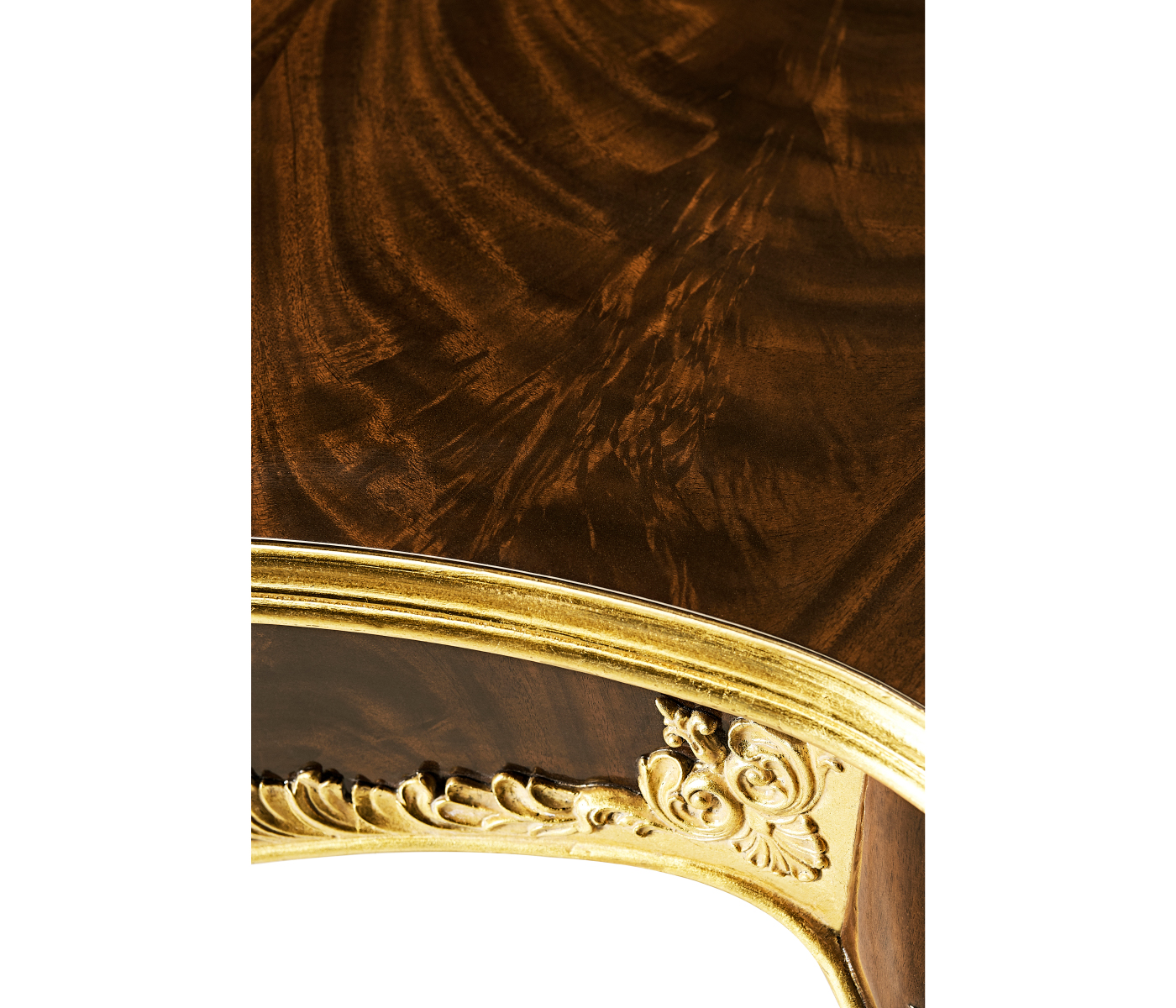 Coffee table with gilt carved detailling