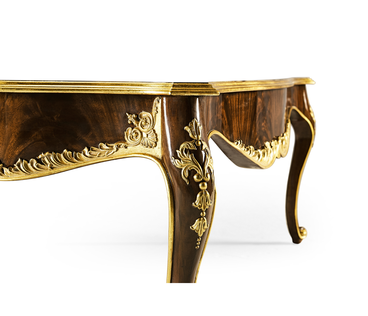 Coffee table with gilt carved detailling