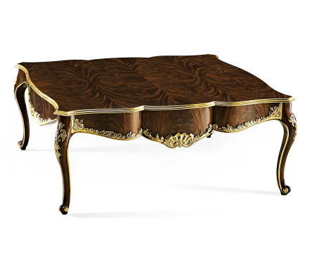 Coffee table with gilt carved detailling