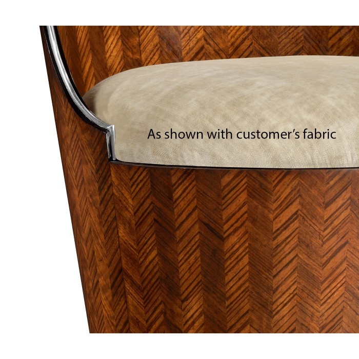 Icarus Feather Inlay Dressing Chair