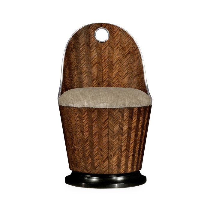 Icarus Feather Inlay Dressing Chair