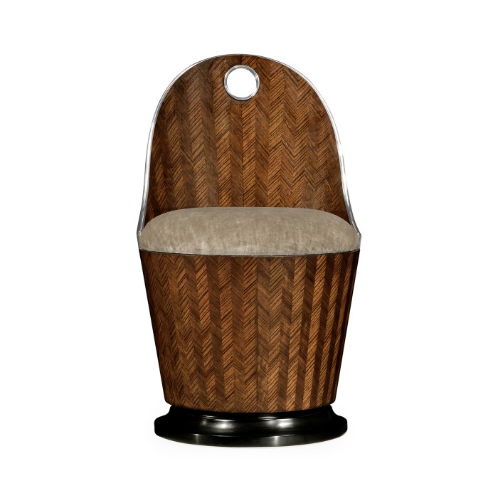 Icarus Feather Inlay Dressing Chair