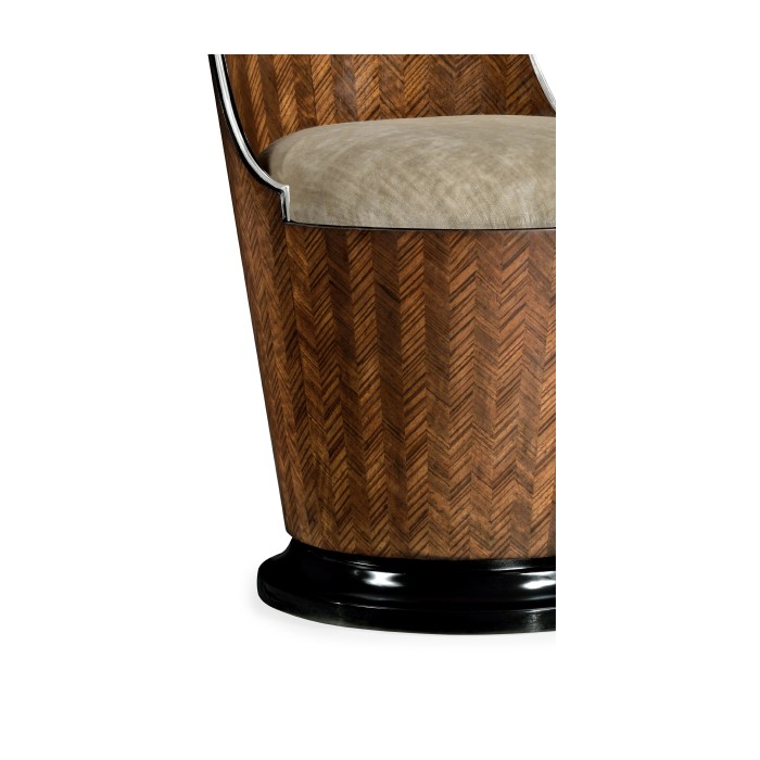 Icarus Feather Inlay Dressing Chair