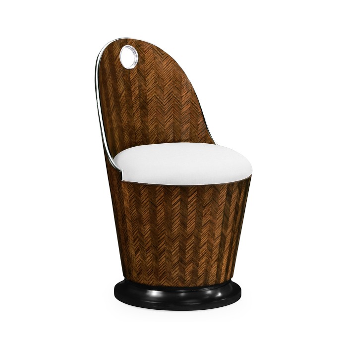 Icarus Feather Inlay Dressing Chair