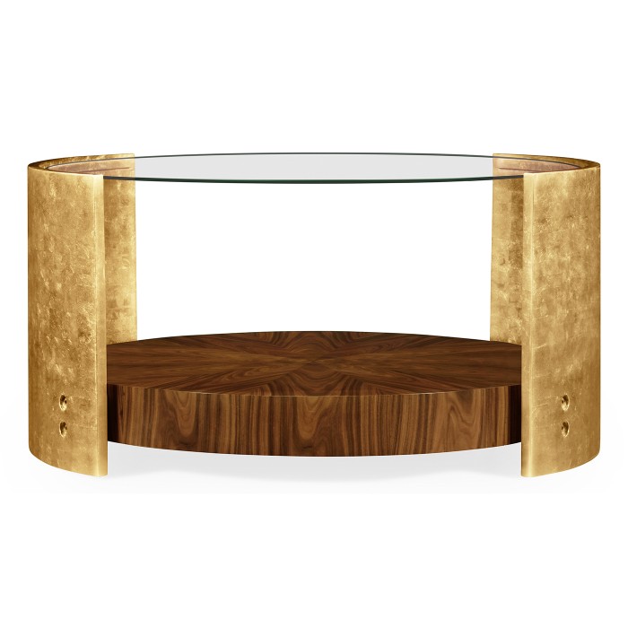 Oval cocktail table