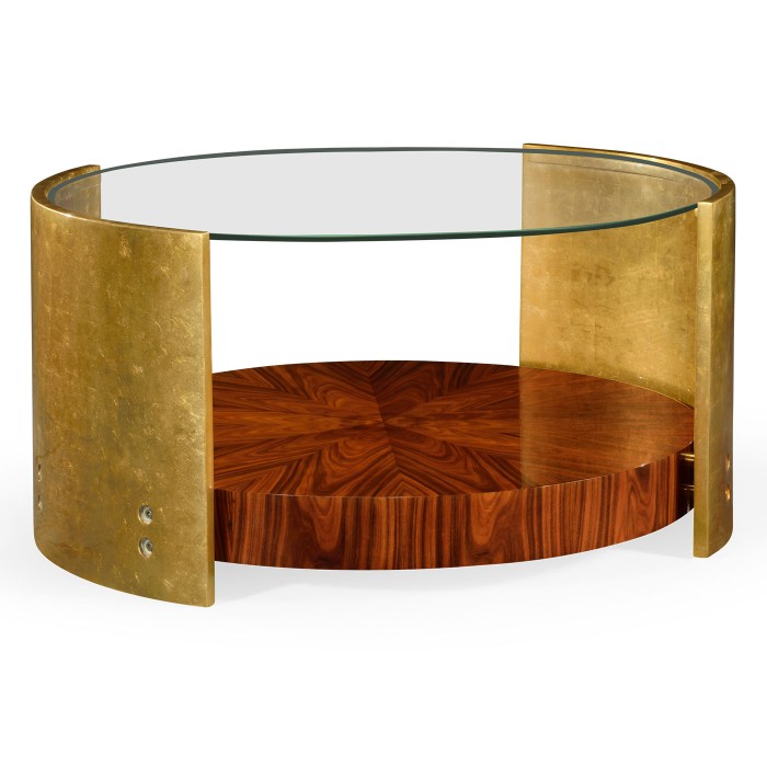 Oval cocktail table