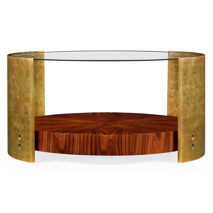 Oval cocktail table
