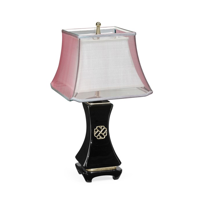Urban Zen Smoky Black Table Lamp