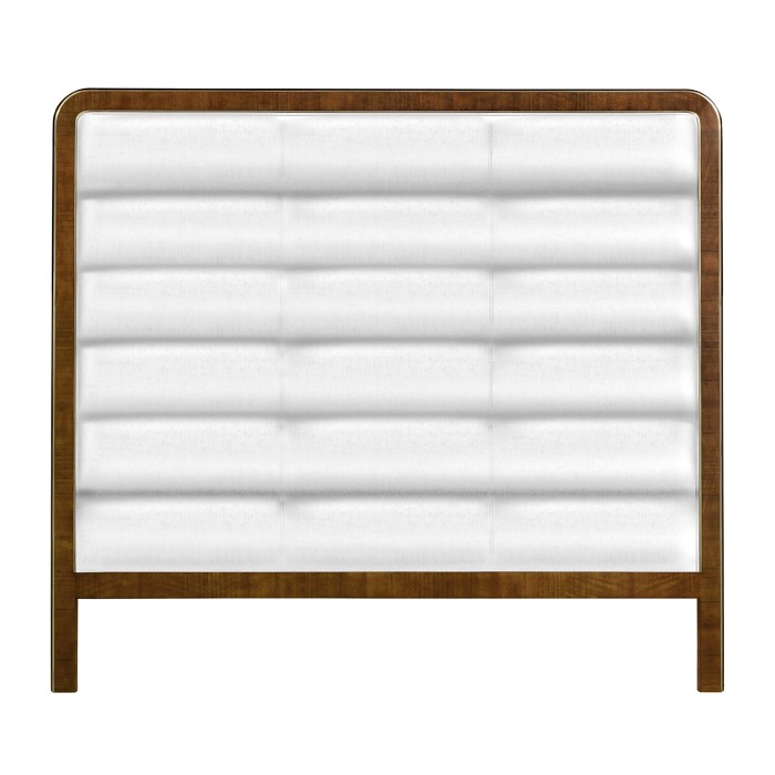 UK King headboard upholstered in Custom fabric