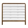 UK King headboard upholstered in Custom fabric
