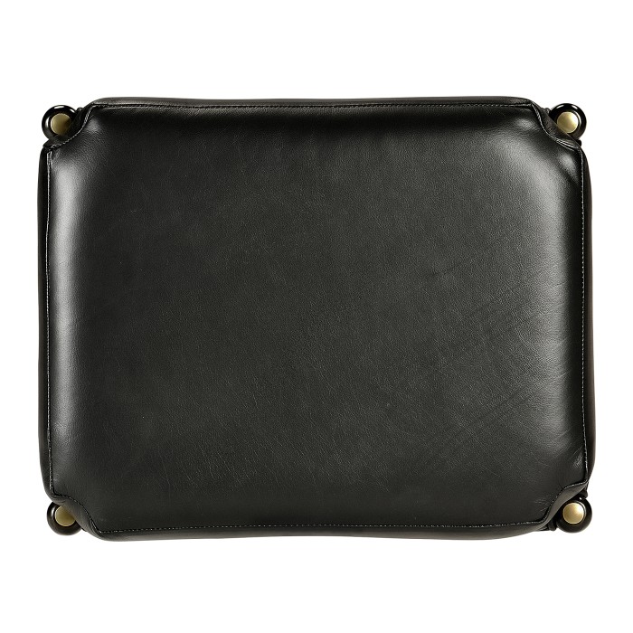 Contemporary Hyedua & Ebonised Stool