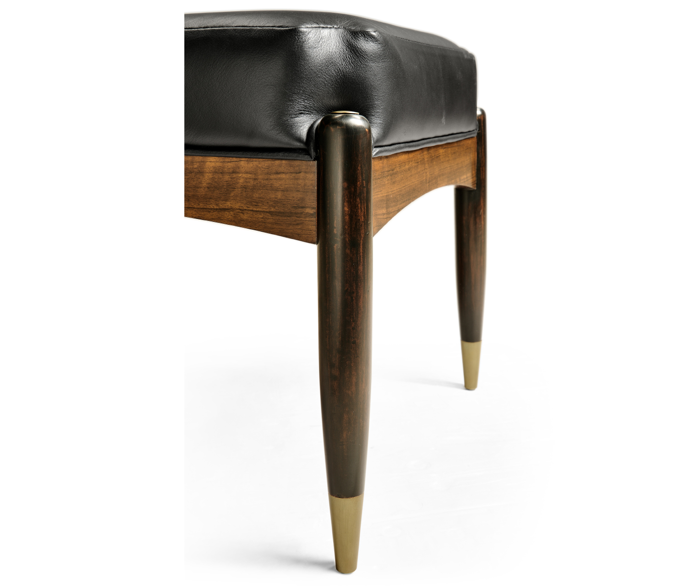 Contemporary Hyedua & Ebonised Stool