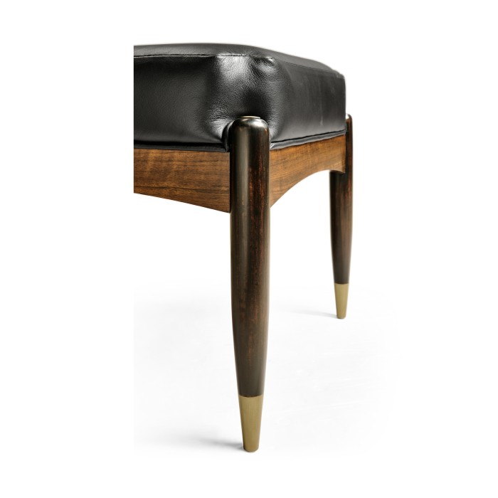 Contemporary Hyedua & Ebonised Stool
