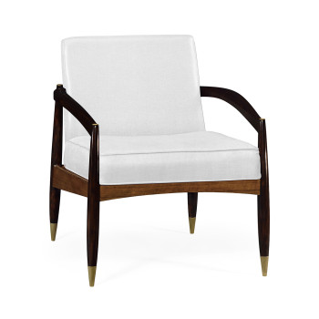 Contemporary Hyedua & Ebonised Occasional Chair