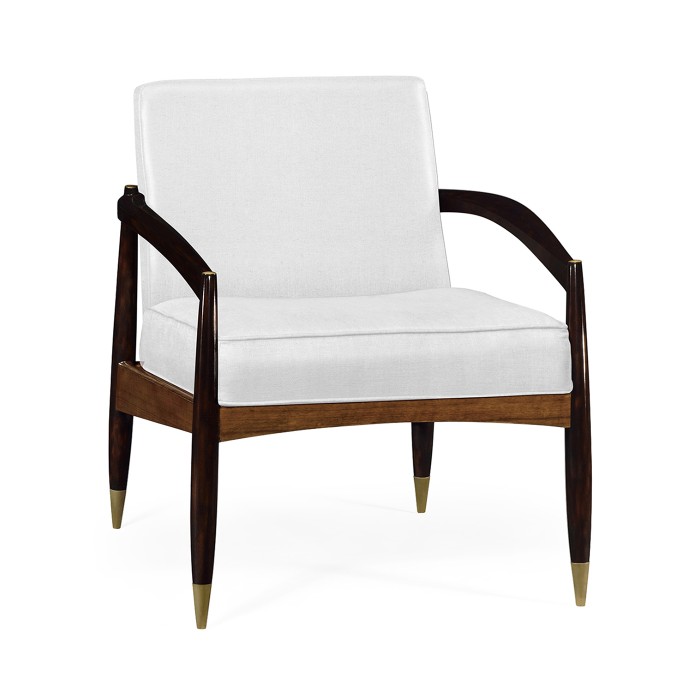 Contemporary Hyedua & Ebonised Occasional Chair