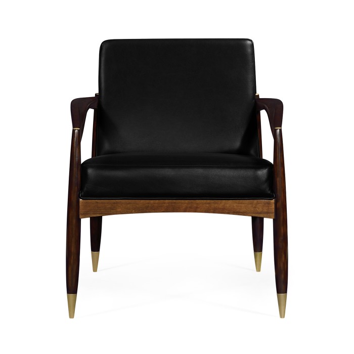 Contemporary Hyedua & Ebonised Occasional Chair