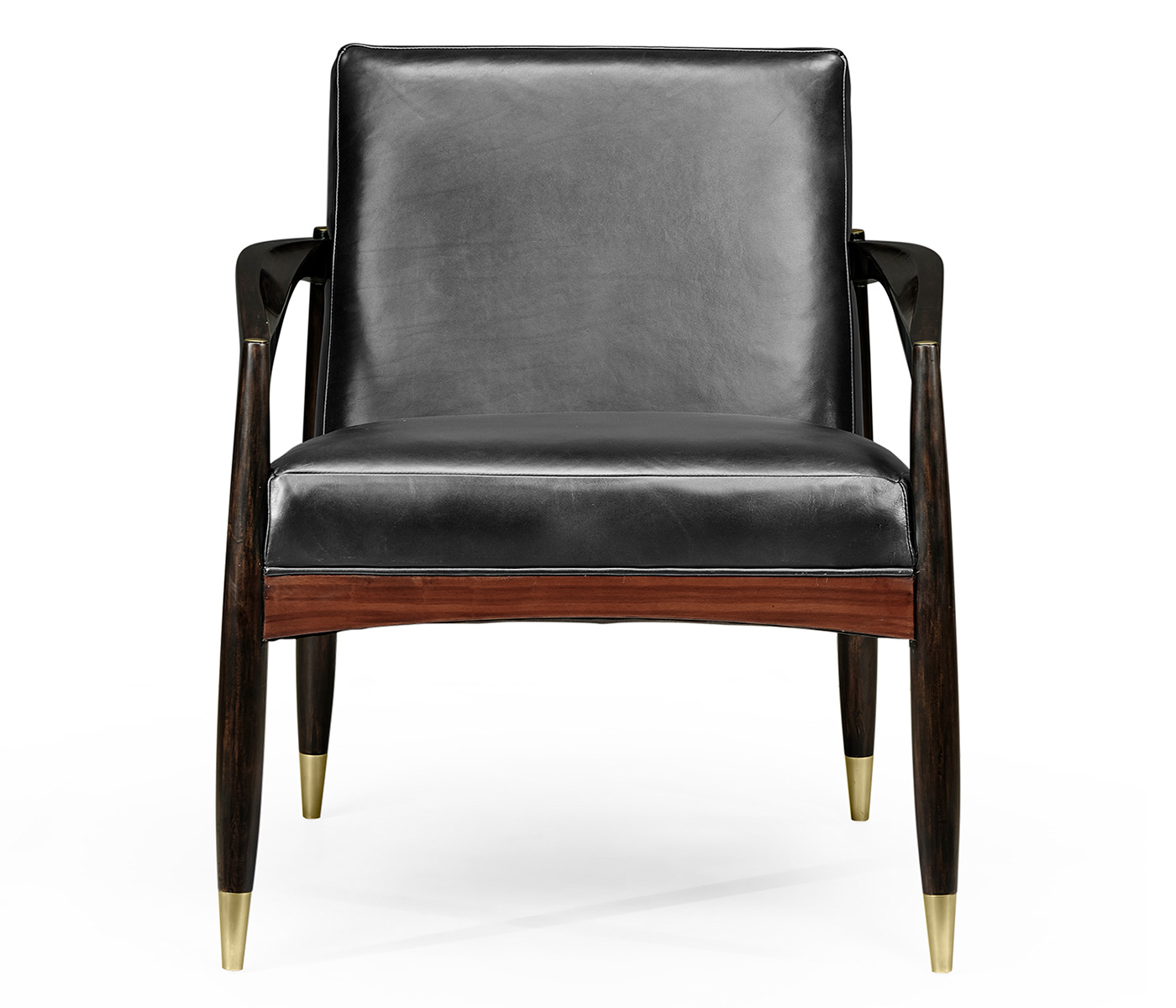 Contemporary Santos Rosewood & Ebonised Occasional Chair