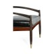 Contemporary Santos Rosewood & Ebonised Occasional Chair