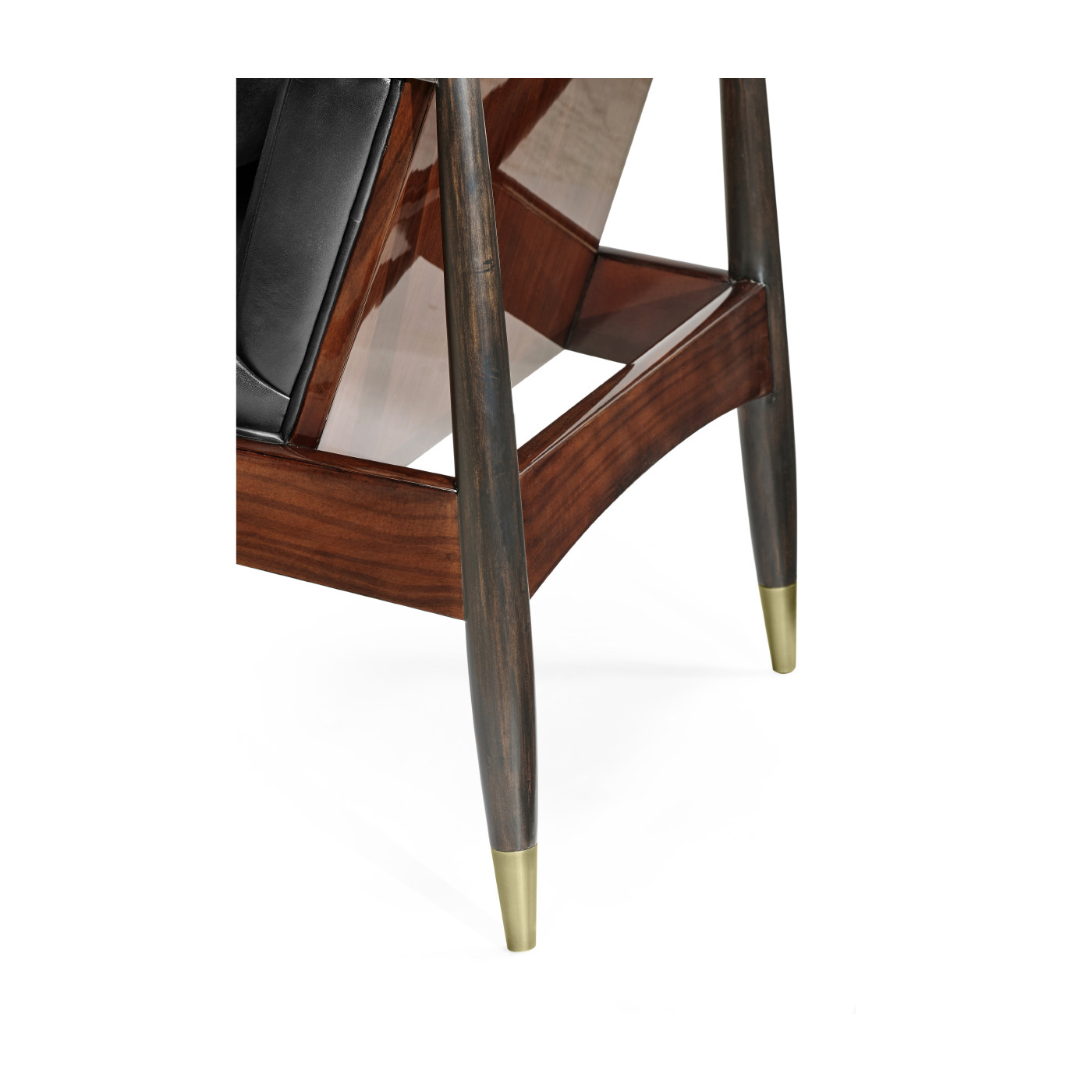 Contemporary Santos Rosewood & Ebonised Occasional Chair