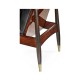 Contemporary Santos Rosewood & Ebonised Occasional Chair
