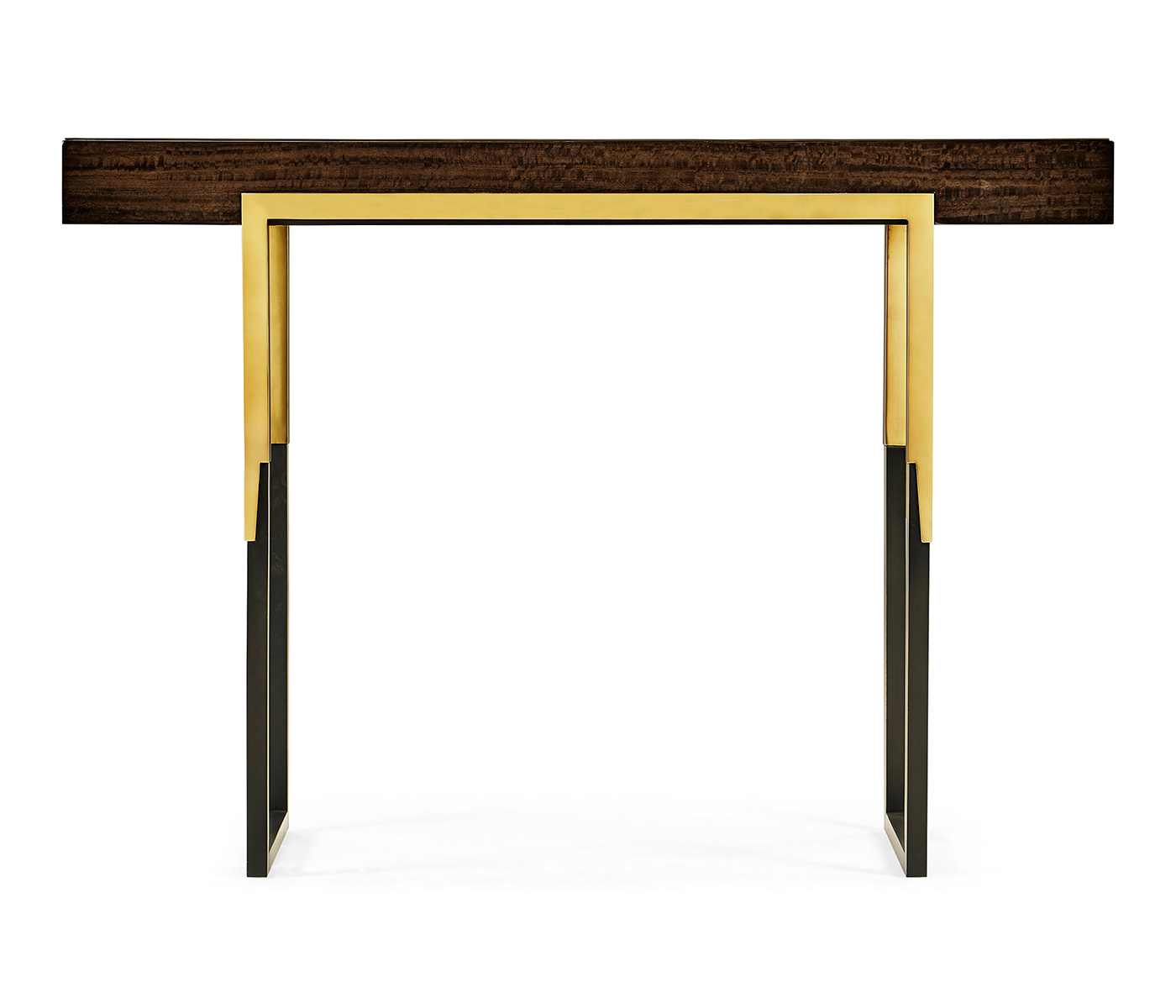 Black Eucalyptus Rectangular Anthracite Shagreen Console Table
