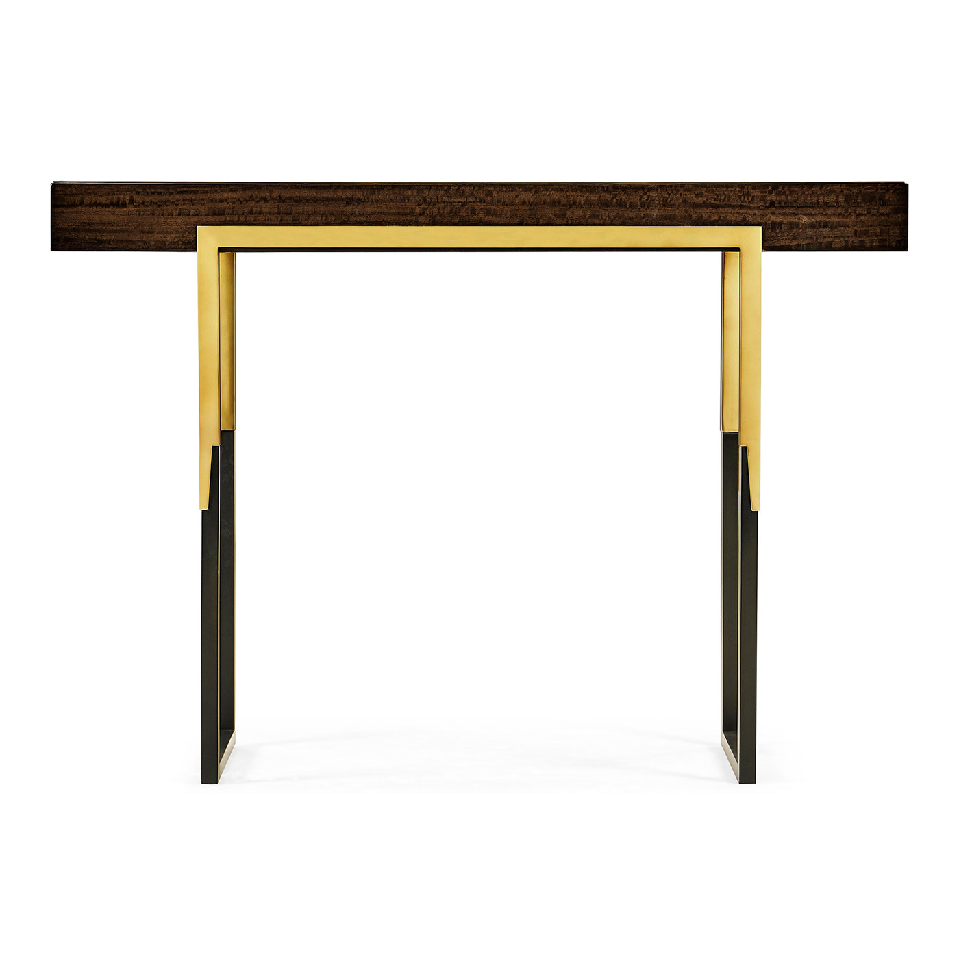 Black Eucalyptus Rectangular Anthracite Shagreen Console Table