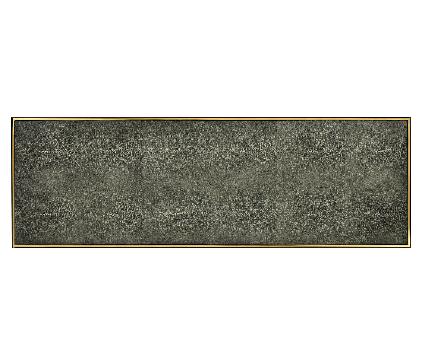 Black Eucalyptus Rectangular Anthracite Shagreen Console Table
