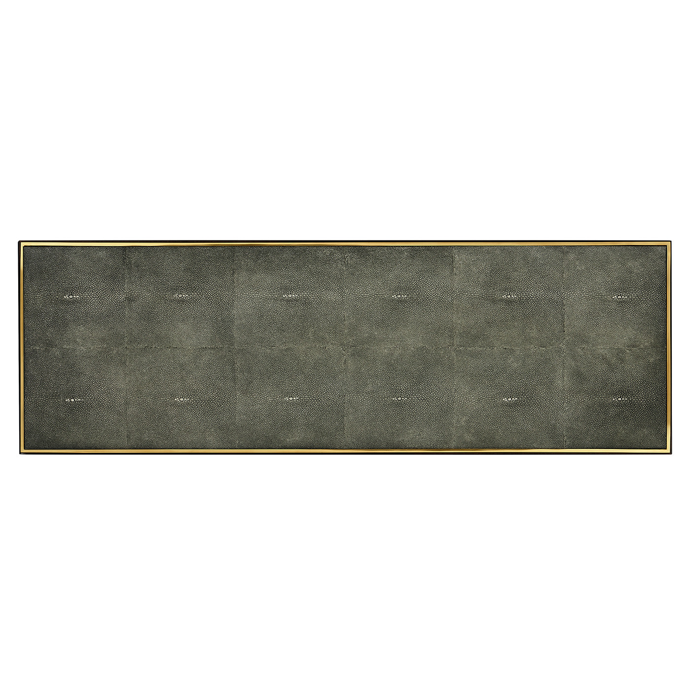 Black Eucalyptus Rectangular Anthracite Shagreen Console Table