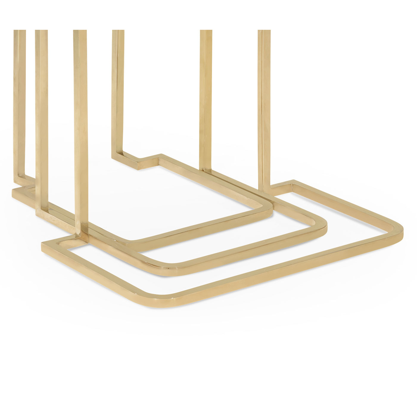 Brown Italian Layer Nesting Tables