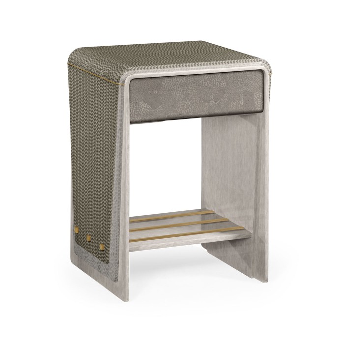 Grey Italian layer end table
