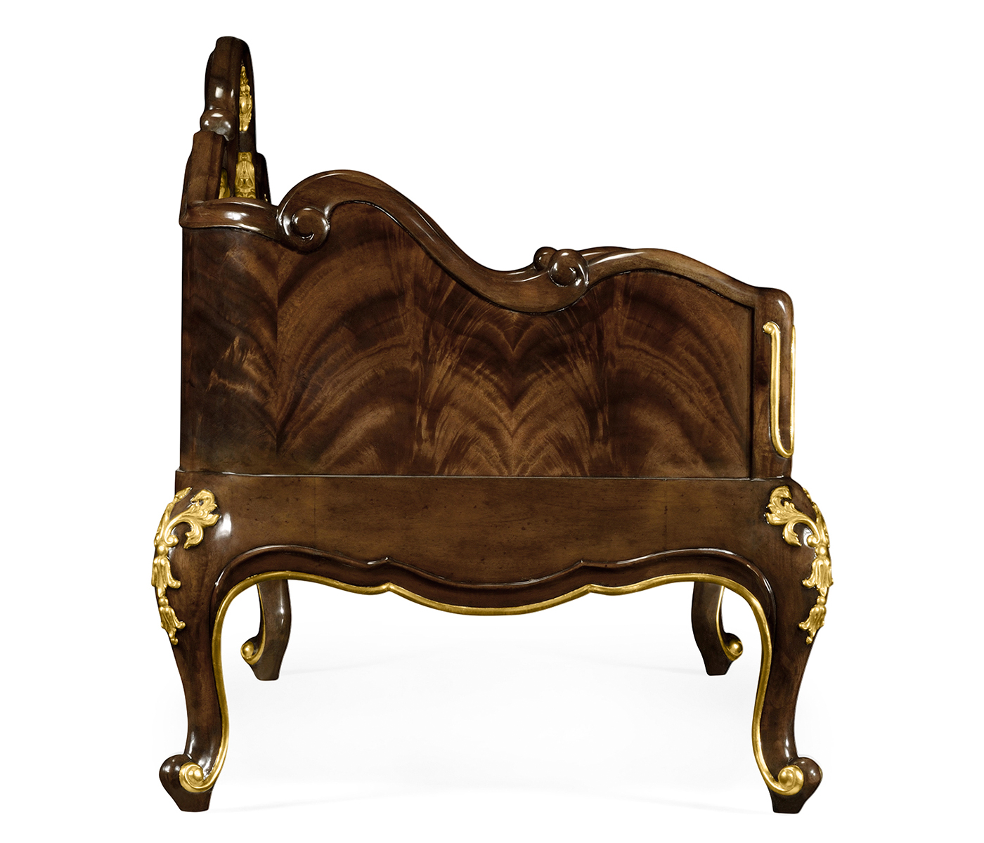Bedroom Bench with Gilded Carving