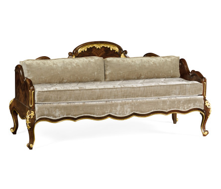 Bedroom Bench with Gilded Carving