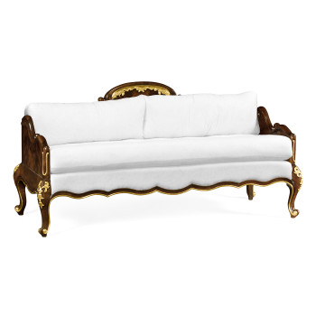 Bedroom Bench with Gilded Carving