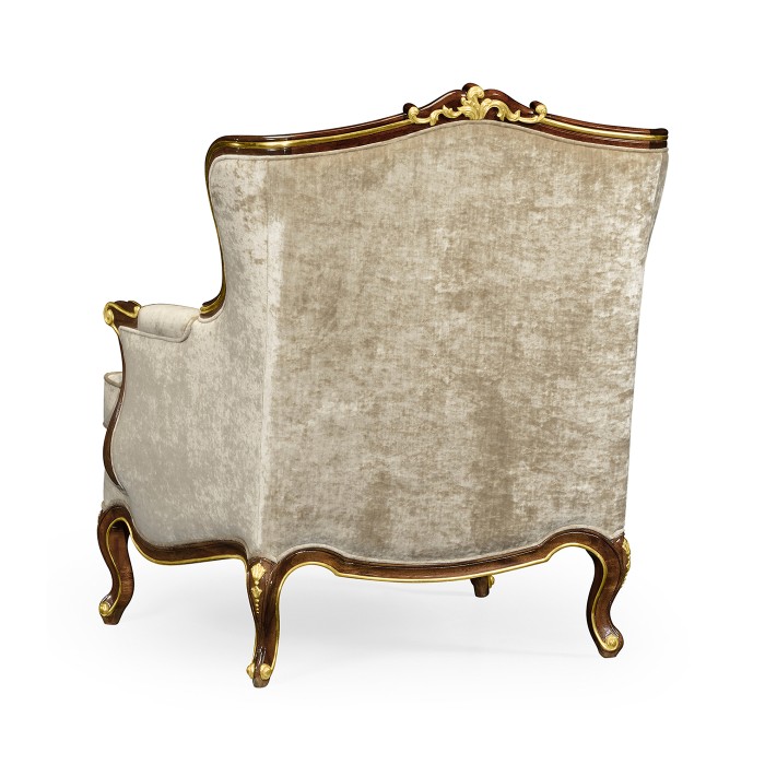 Bergère Arm Chair with Gilded Carving