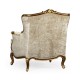 Bergère Arm Chair with Gilded Carving