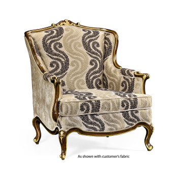 Bergère Arm Chair with Gilded Carving
