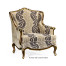 Bergère Arm Chair with Gilded Carving