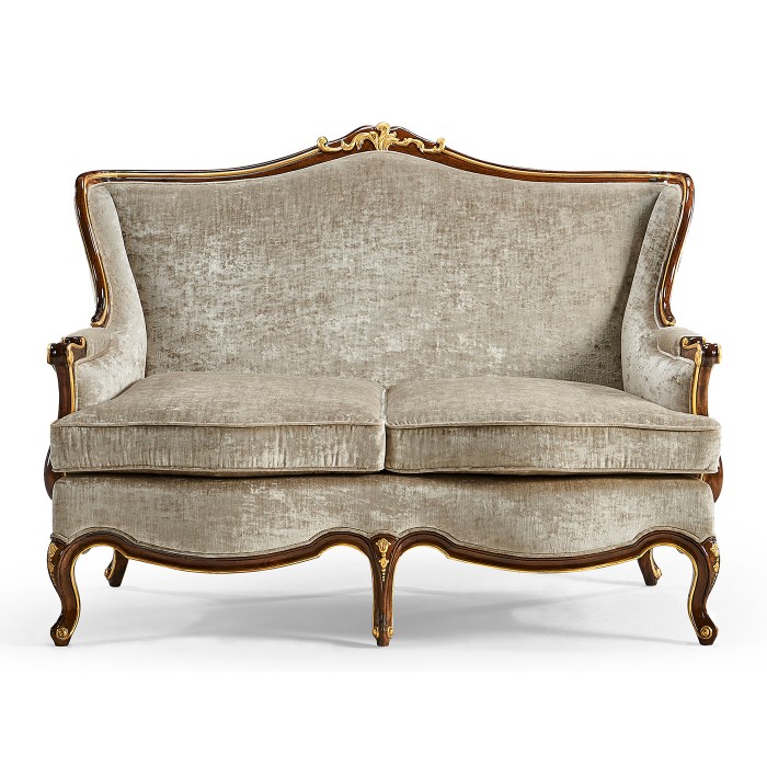 Bergère Two Seater Sofa with Gilded Carving